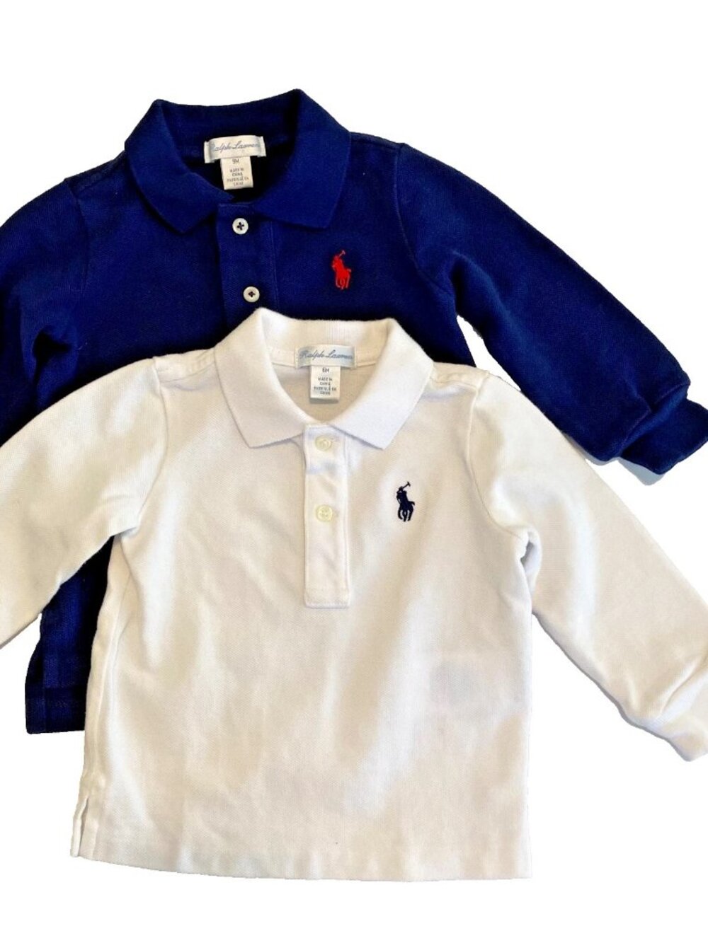 NWOT Polo Ralph Lauren Baby 6M & 9M LS Polo Bundle
